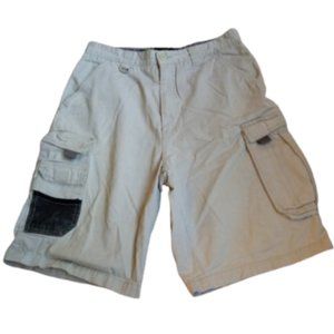 OTB One Tough Brand Beige Casual Cargo Shorts 32